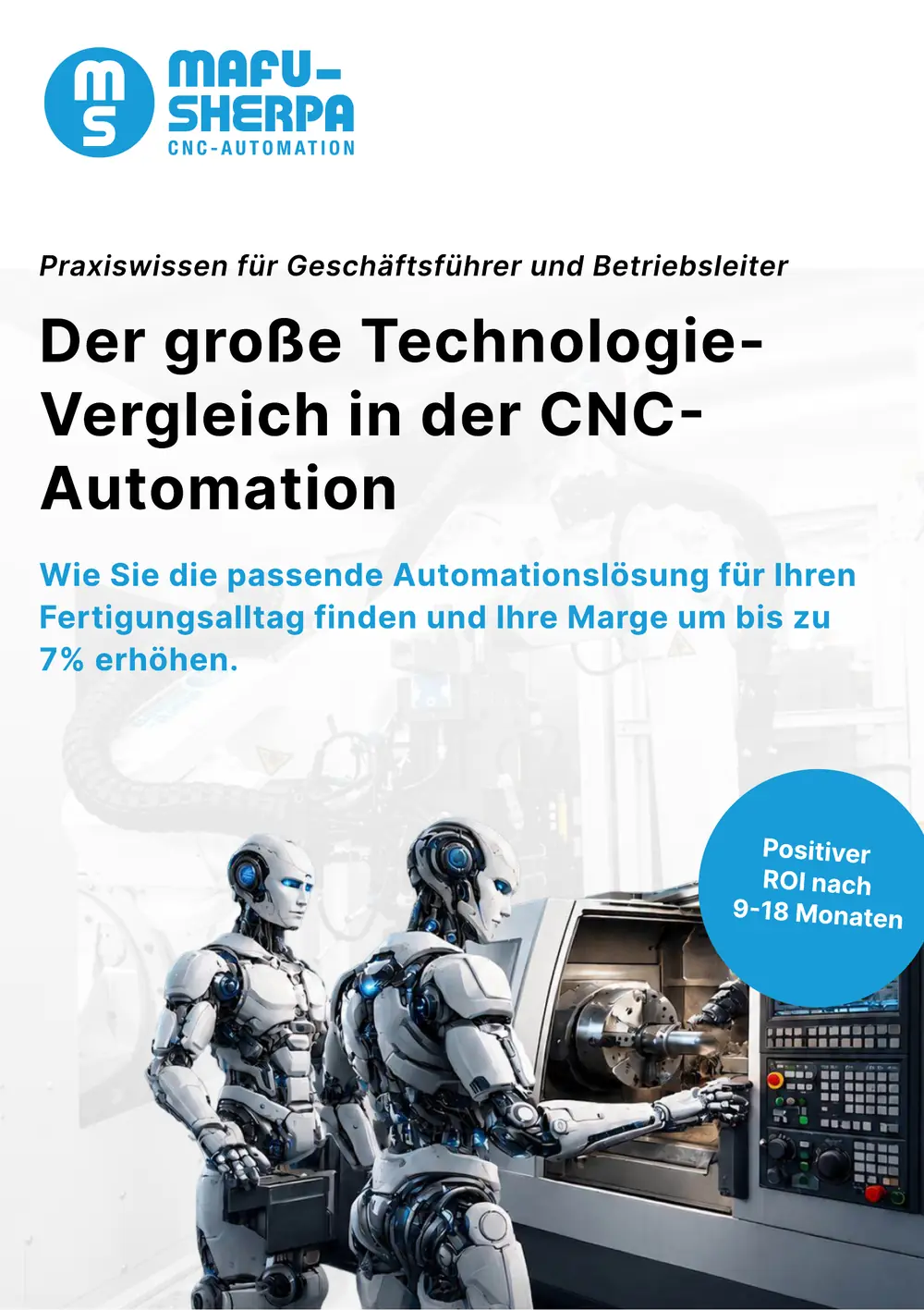Titelseite des Praxisleitfadens: Der große Technologie-Vergleich in der CNC-Automation